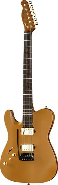 Harley Benton Fusion-T II HH Linkshänder E-Gitarre Satin Gold