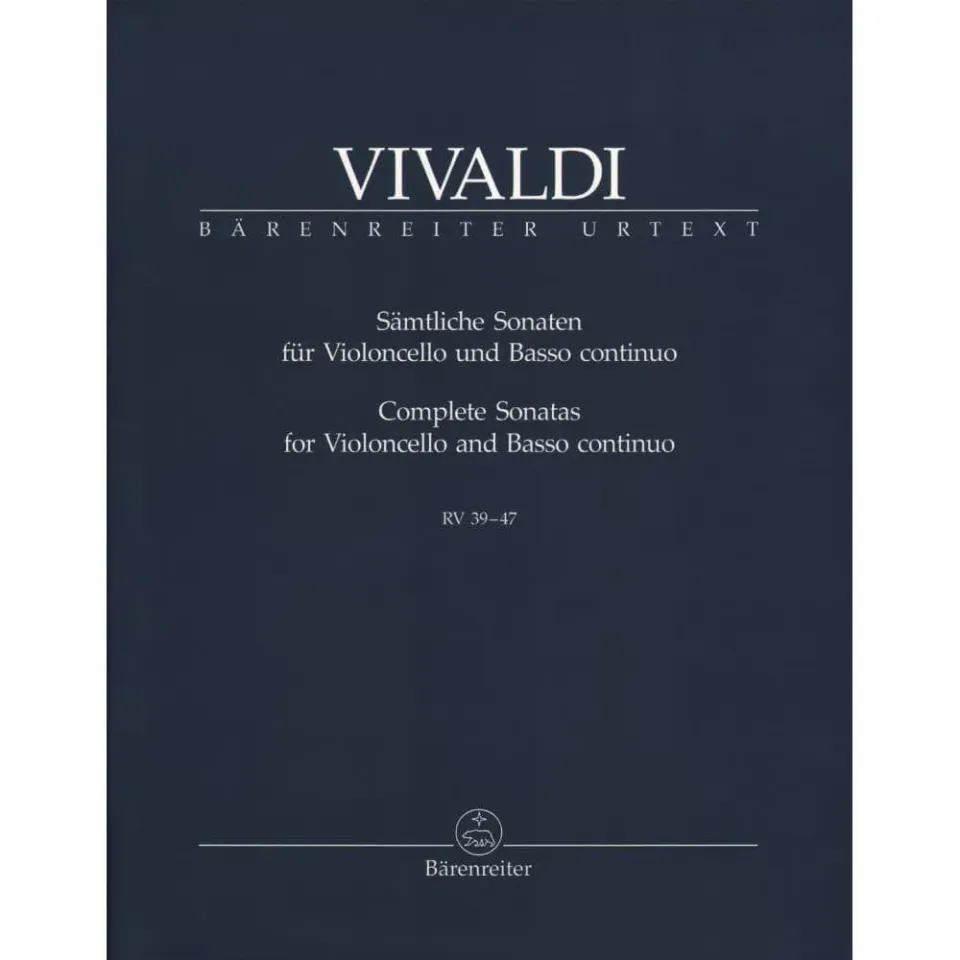 Bärenreiter Vivaldi Sonaten RV 39-47 Cellonoten Cello Continuo Urtext