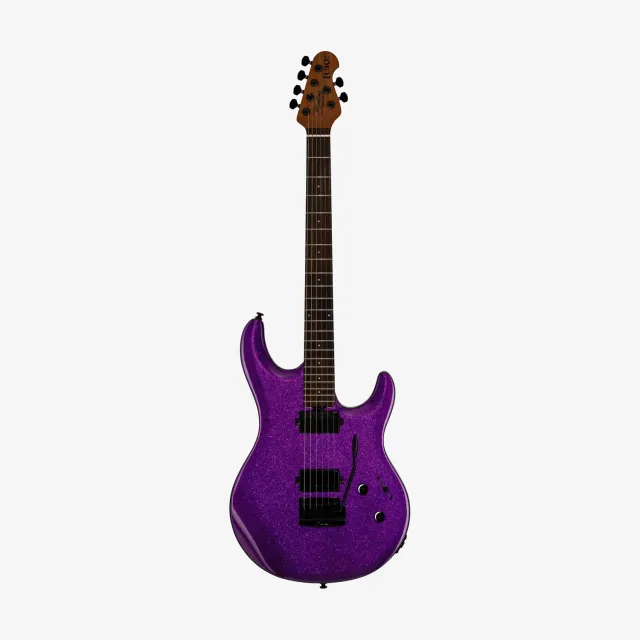 Sterling Luke E-Gitarre Purple Sparkle V-Hals Boost