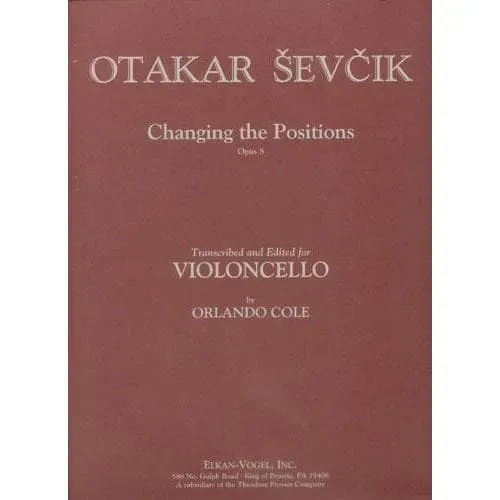 Elkan-Vogel Sevcik Lagenwechsel Op.8 Celloschule