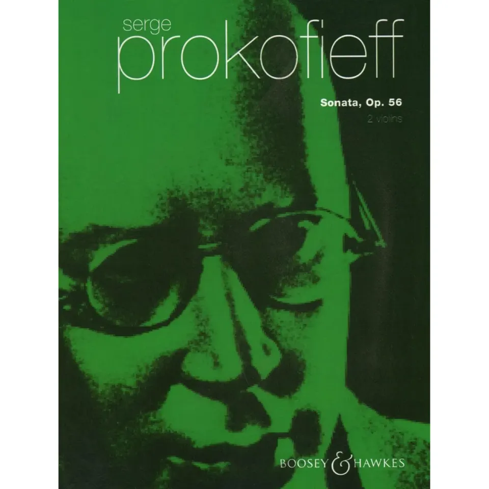 Prokofiev Sonata Op 56 Noten für zwei Violinen