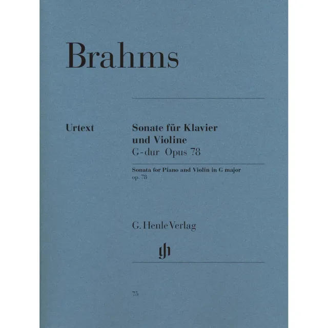 Shar Brahms Sonate G-Dur op. 78 Noten Violine Klavier