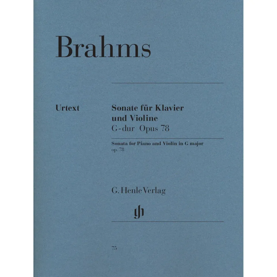 Shar Brahms Sonate G-Dur op. 78 Noten Violine Klavier