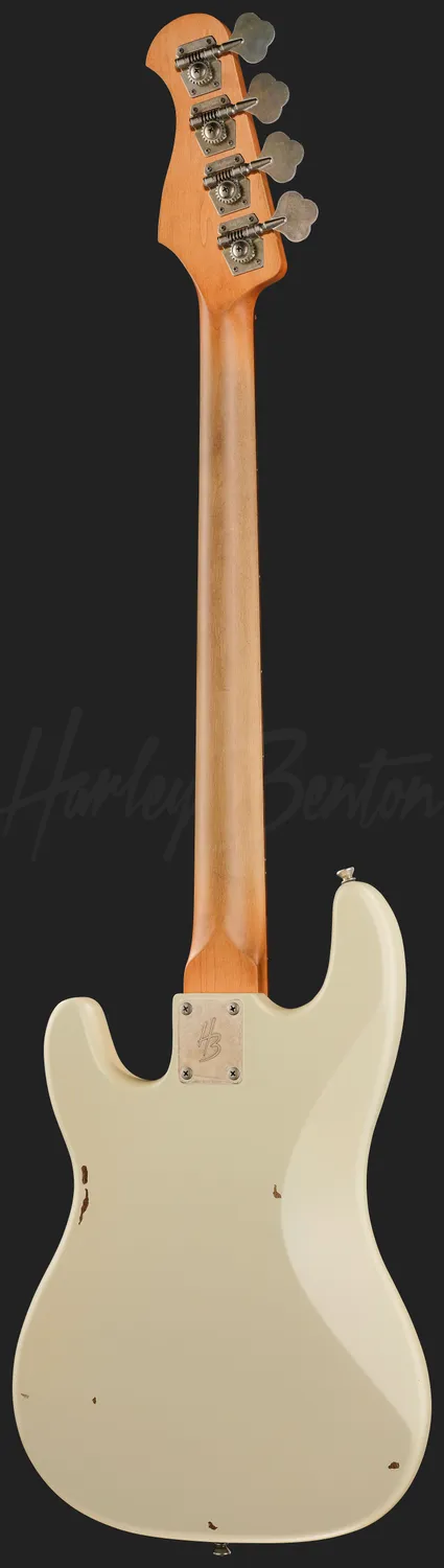 Harley Benton PB-62LA E-Bass Aged Olympic White Precision