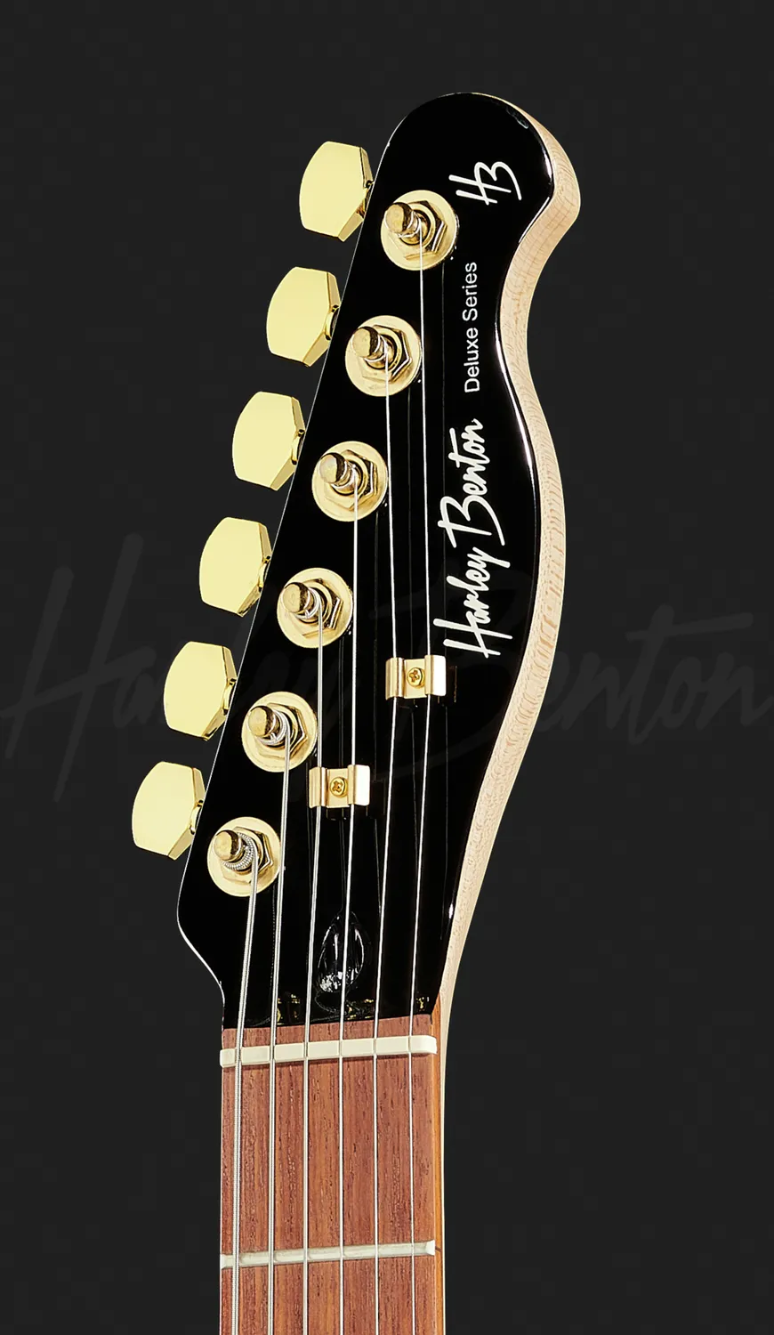 Harley Benton TE-40 TBK E-Gitarre Humbucker schwarz