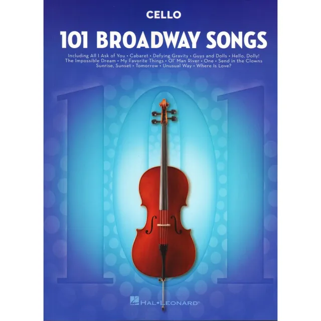 Shar Music 101 Broadway Songs Cello Noten Melodielinie