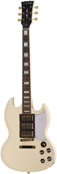 Harley Benton DC-600 VI E-Gitarre Double-Cut Mahagoni