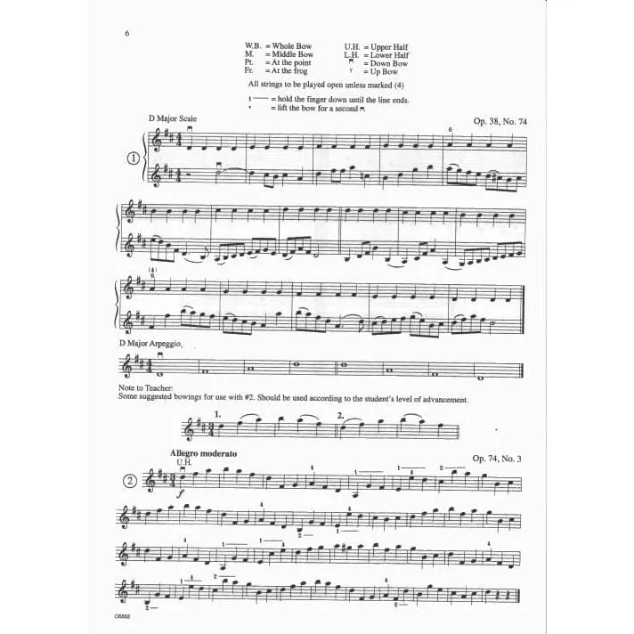 Carl Fischer My First Wohlfahrt Noten Violine Rosen