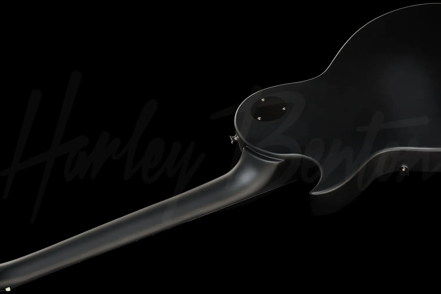 Harley Benton Vintage SC-400 SBK E-Gitarre Schwarz matt