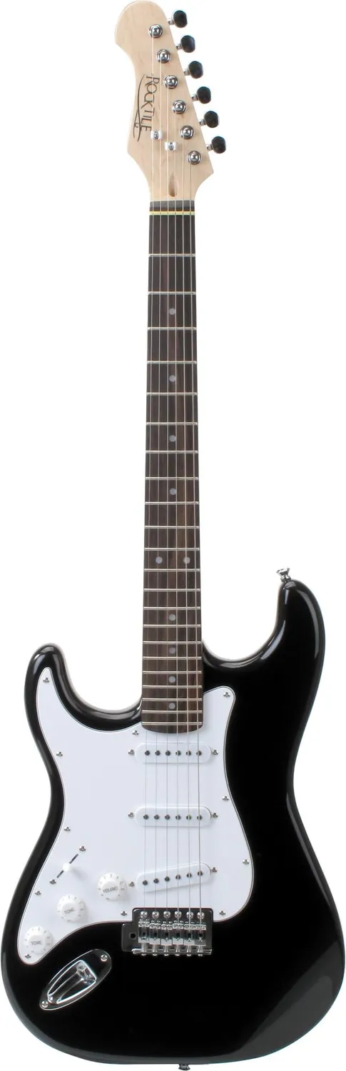 Rocktile Pro ST3 Linkshänder E-Gitarre Set Schwarz