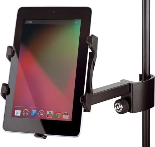 K&M Universal Tablet-Halter Clip-On für Notenständer