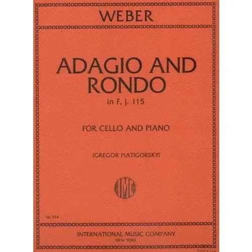 International Weber Adagio und Rondo Noten Cello Klavier D-Dur