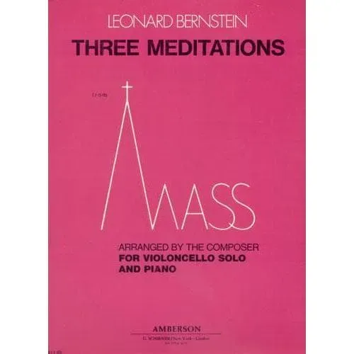 Shar Music Bernstein 3 Meditations Noten für Cello