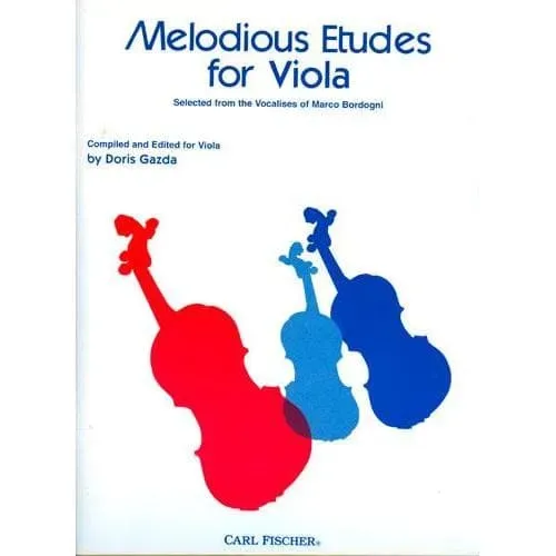 Carl Fischer Bordogni Melodious Etudes Viola-Noten solo