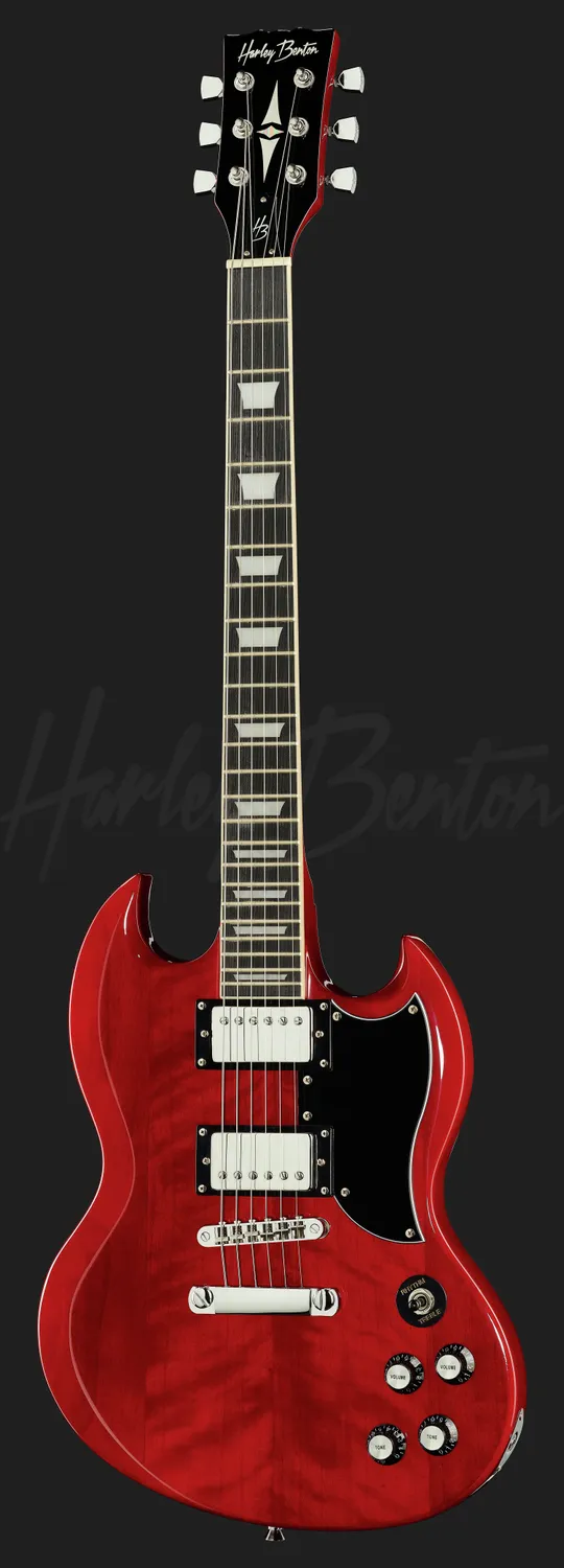 Harley Benton Vintage DC-580 CH E-Gitarre Cherry Double-Cut