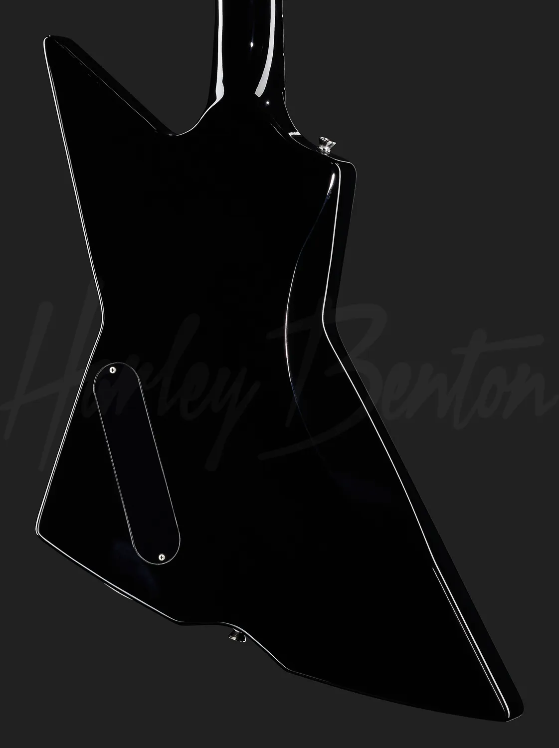 Harley Benton Extreme-76 BK E-Gitarre Schwarz Nyatoh