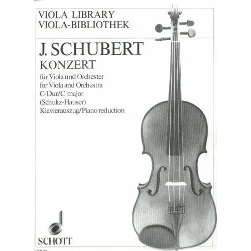 Schott Schubert Konzert C-Dur Noten Viola Klavier