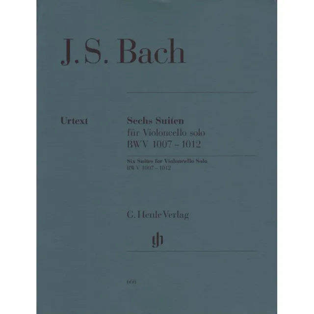 Henle Bach BWV 1007-1012 Cello Noten Urtext