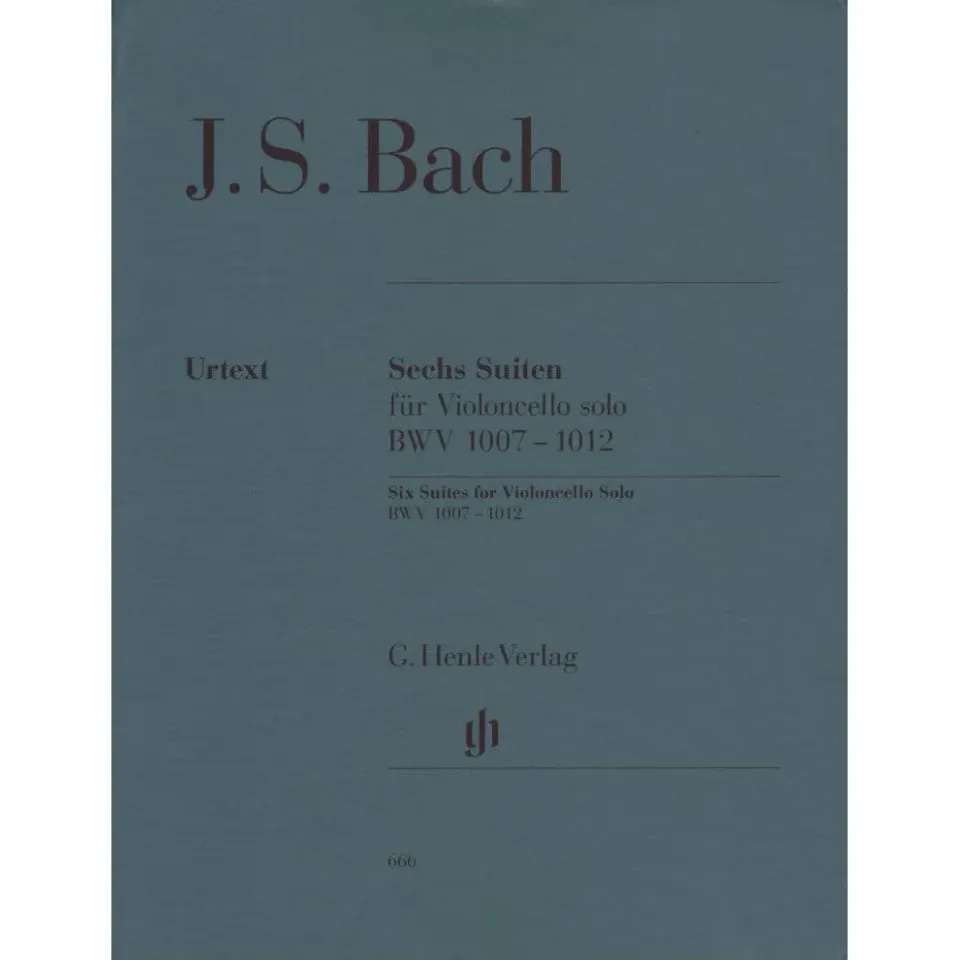Henle Bach BWV 1007-1012 Cello Noten Urtext
