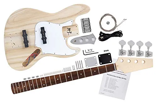 Rocktile JB-Style E-Bass Bausatz DIY unbehandelt