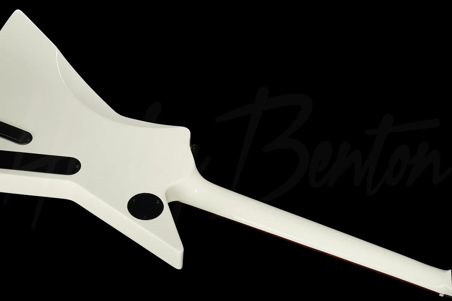 Harley Benton EX-84 Modern E-Gitarre Linkshänder Weiß