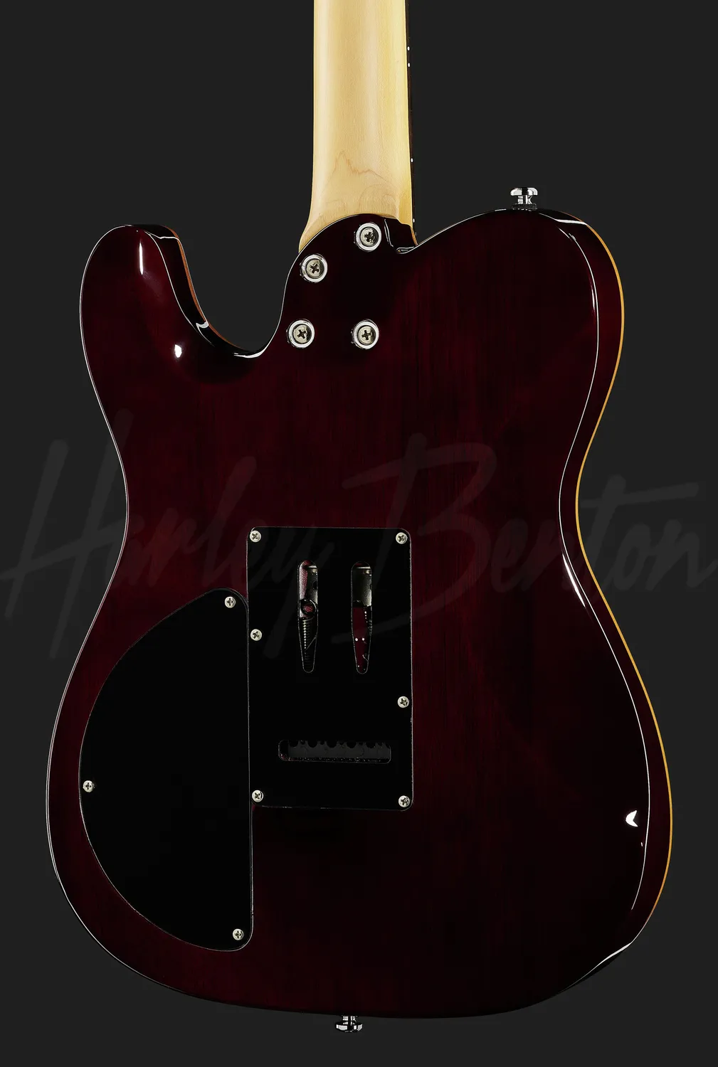 Harley Benton Fusion-T HH EB BK E-Gitarre Schwarz Tremolo