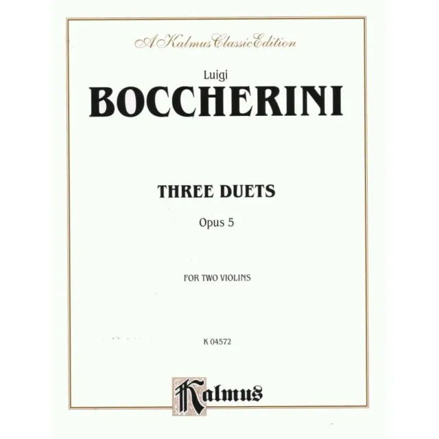 Kalmus Boccherini 3 Duets Op 5 Violinennoten 2 Violinen