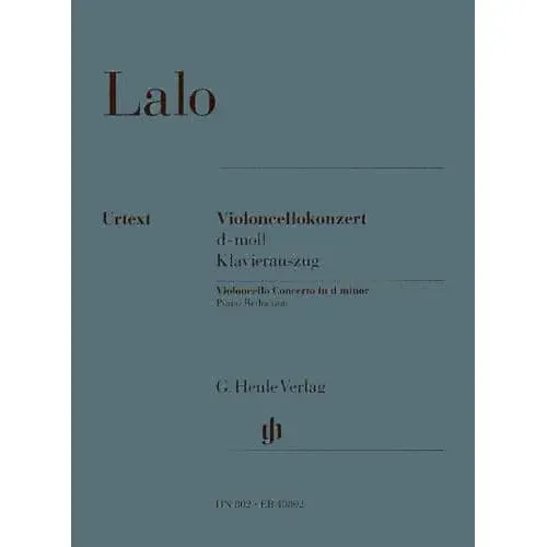 Henle Lalo Cellokonzert d-Moll Noten Cello Klavier Schiff
