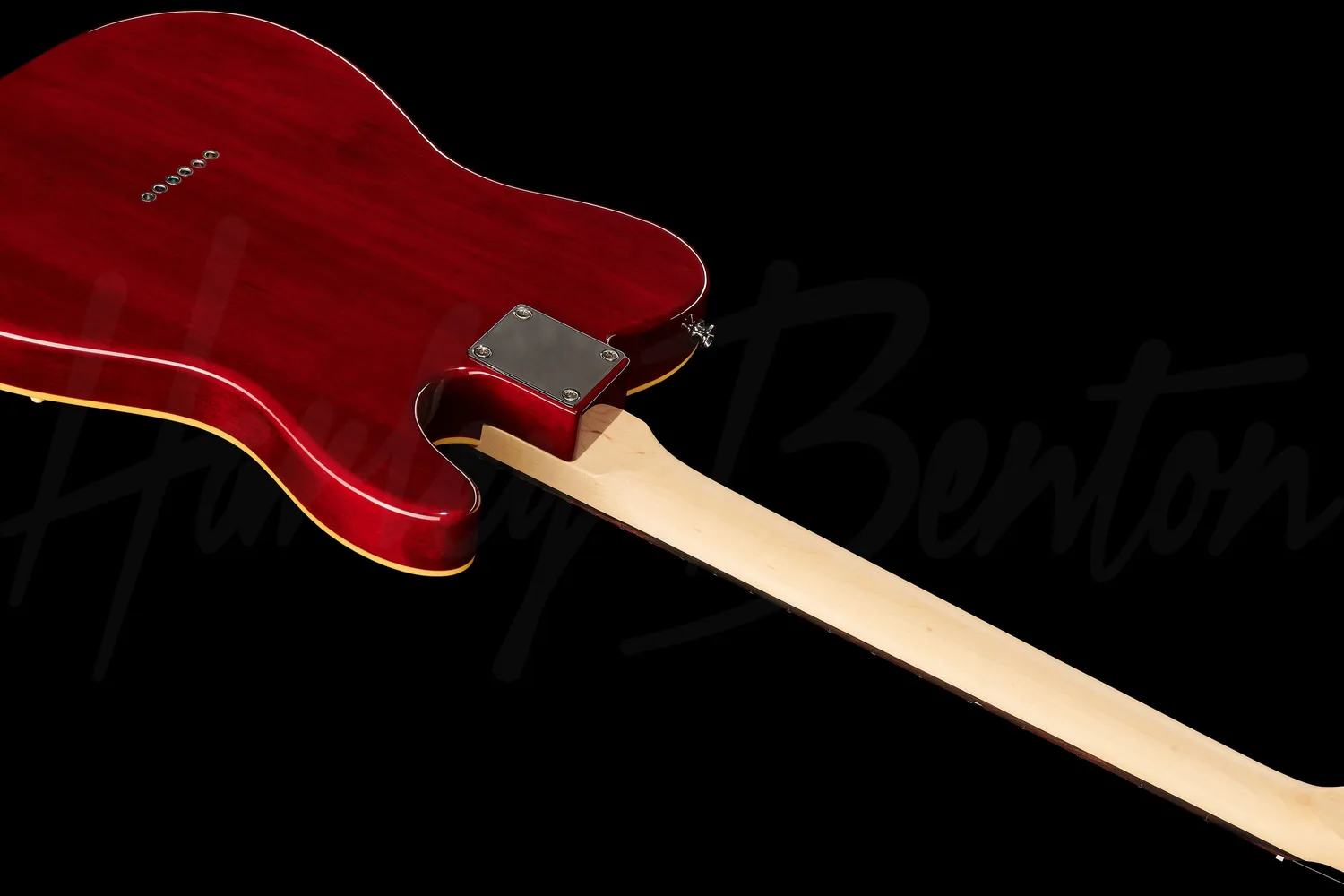 Harley Benton TE-90QM LH E-Gitarre Rot P90 Linkshänder