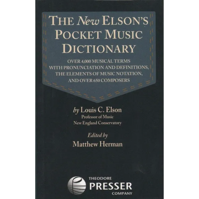 Shar Music Elson's Pocket Music Dictionary Musiklexikon 202 S.