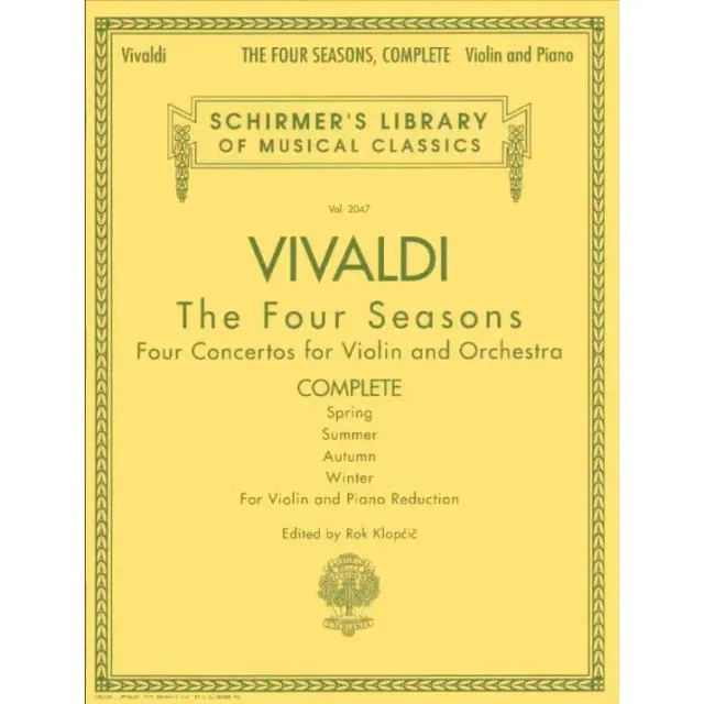 Schirmer Vivaldi Vier Jahreszeiten Violine Klavier Komplett