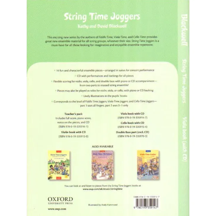 Oxford String Time Joggers 14 Stücke Viola Noten mit CD