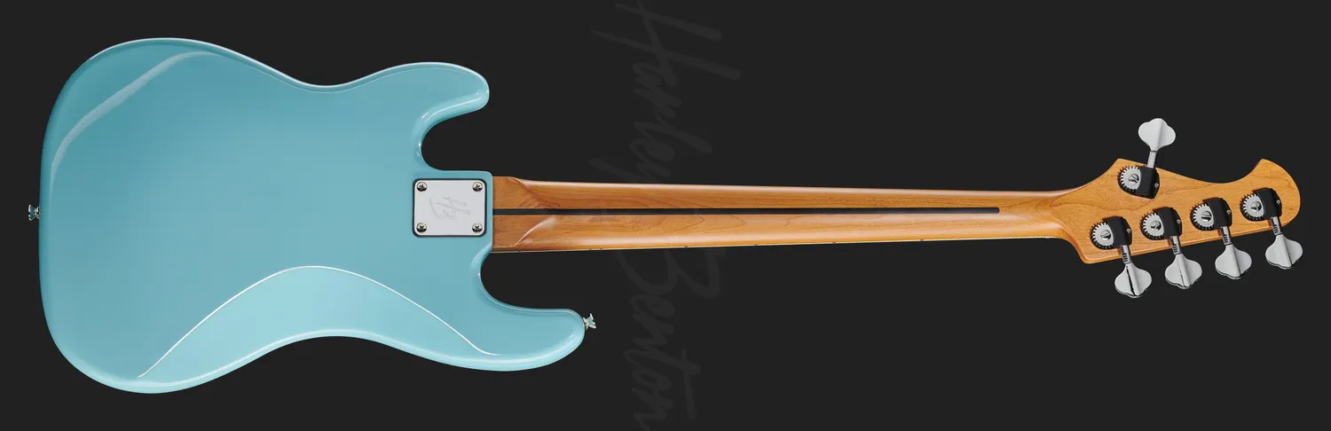 Harley Benton MV-5PJ E-Bass 5-saitig Daphne Blue