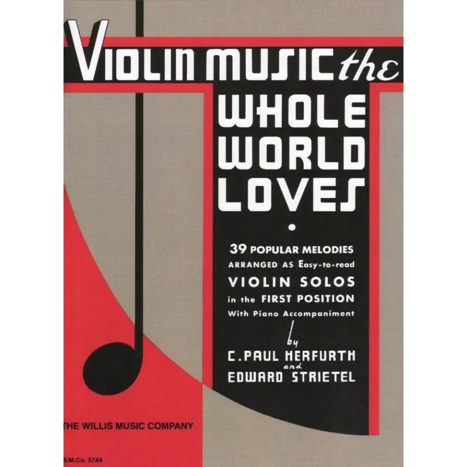 Shar Music Herfurth Violin Music Whole World Loves Geige Klavier