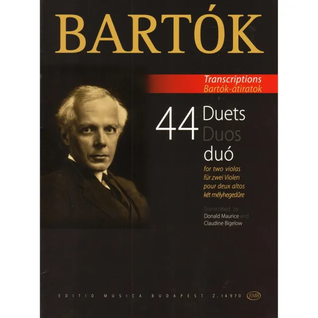 Bartók 44 Duette Noten 2 Violen mittelschwer EMB