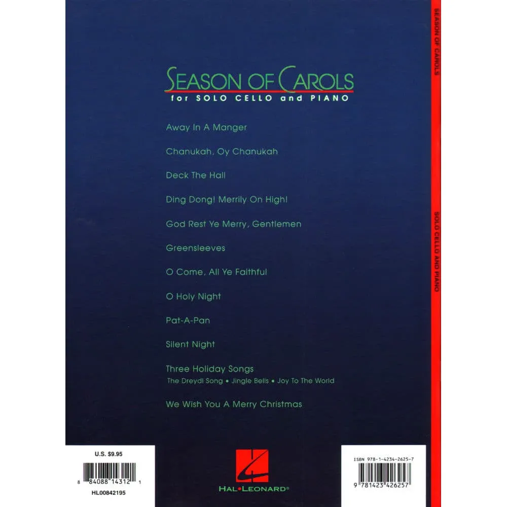 Shar Music Season of Carols Noten für Cello und Klavier Healey