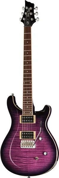 Harley Benton Deluxe CST-24T E-Gitarre Purple Burst 24 Bünde