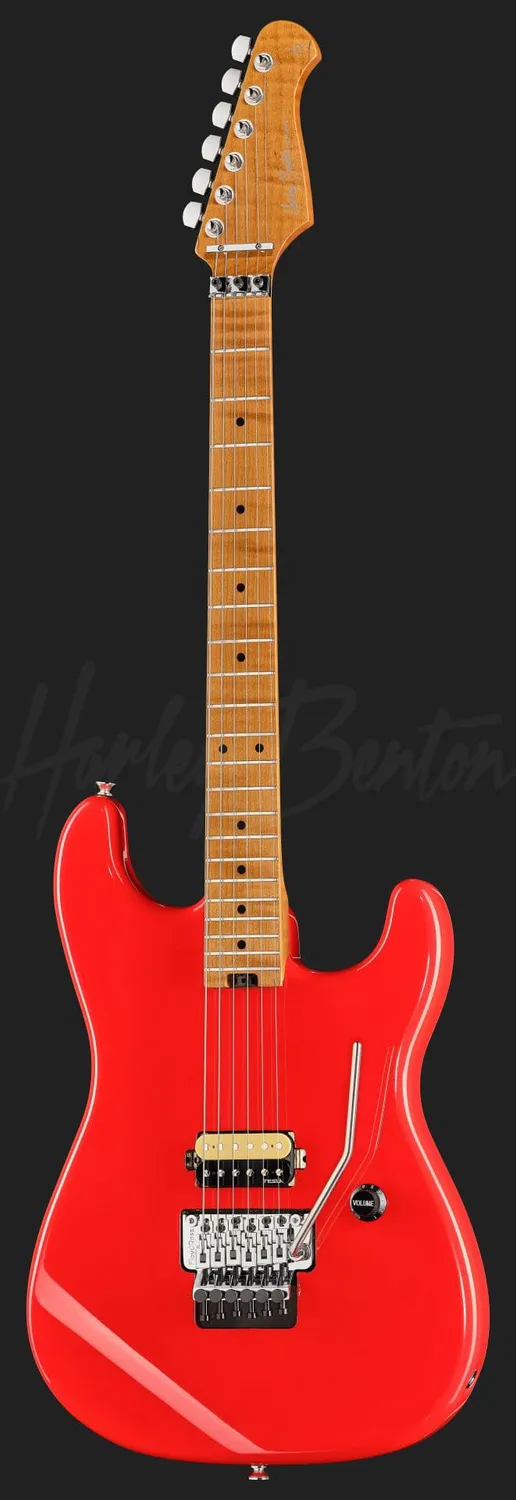 Harley Benton ST-80FR MN E-Gitarre Radiant Red 1PU