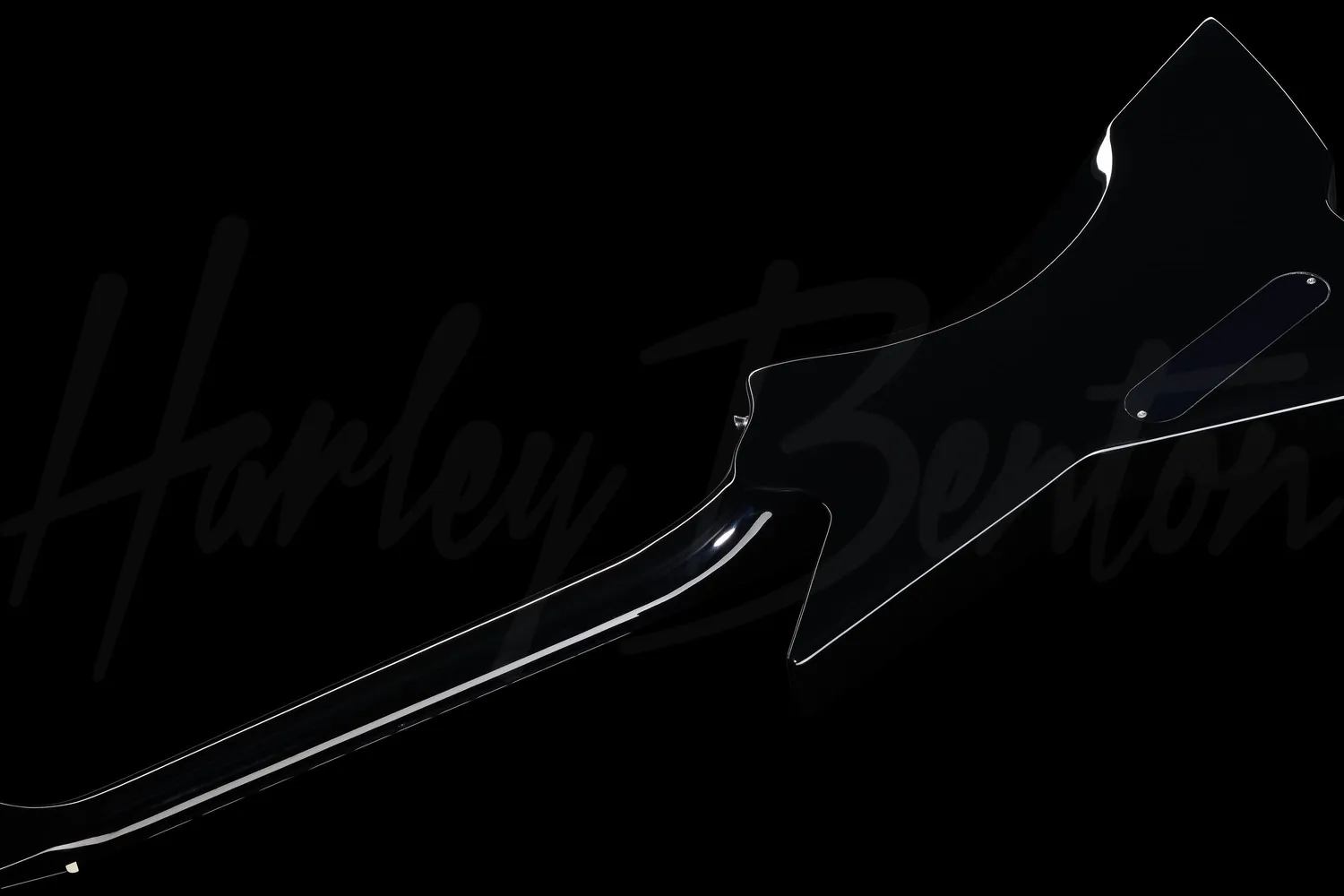 Harley Benton Extreme-76 BK E-Gitarre Schwarz Nyatoh