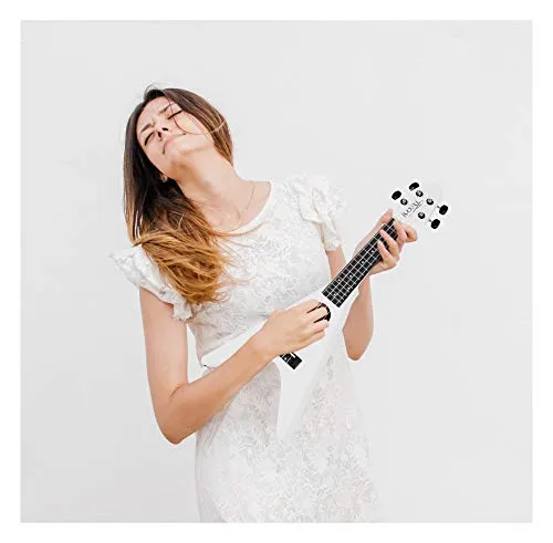 Rocktile FV-04 WH Sopran-Ukulele weiß Heavy-Design