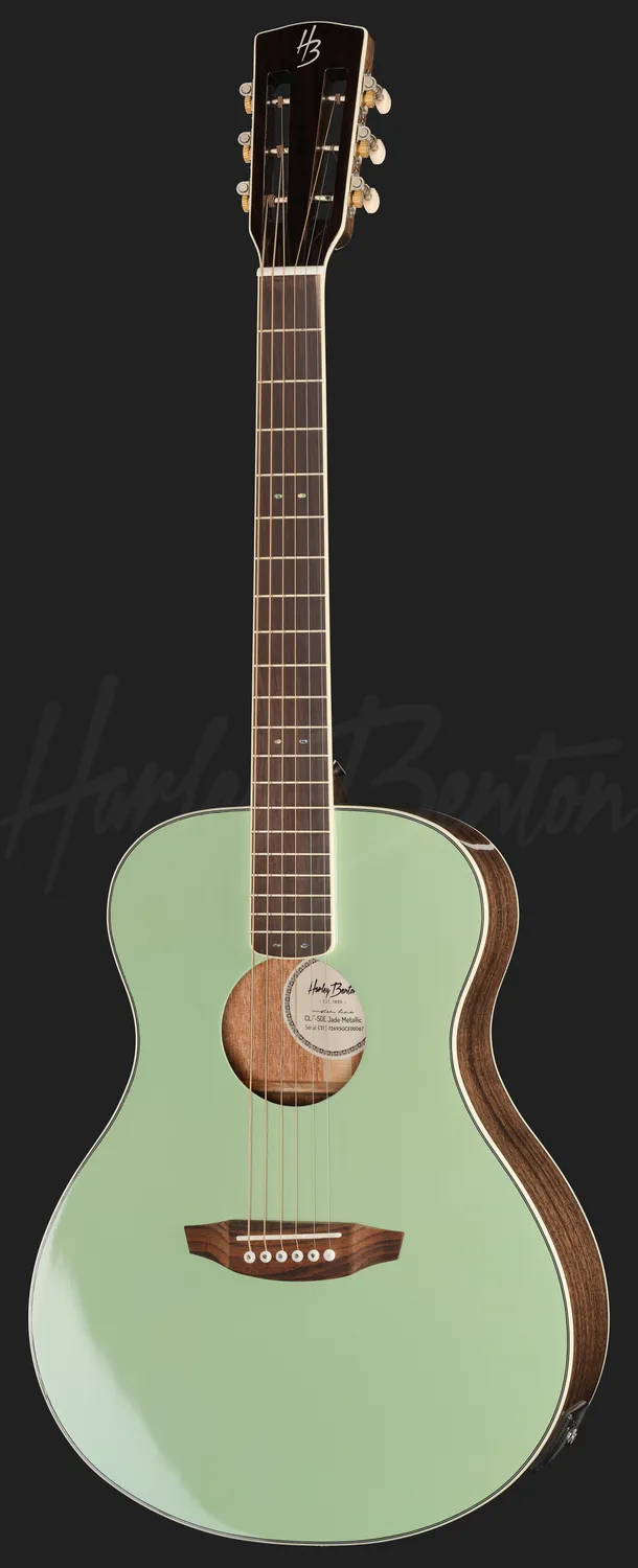 Harley Benton CLF-50E Westerngitarre Jade Metallic Elektro