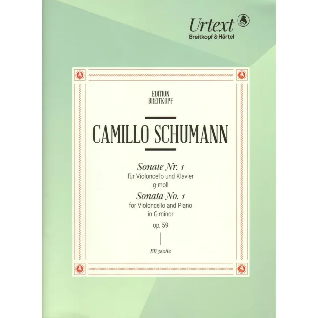 Breitkopf Camillo Schumann Sonate g-moll op.59 Cello Noten
