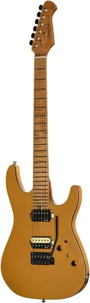 Harley Benton Fusion-IV HH E-Gitarre Satin Gold