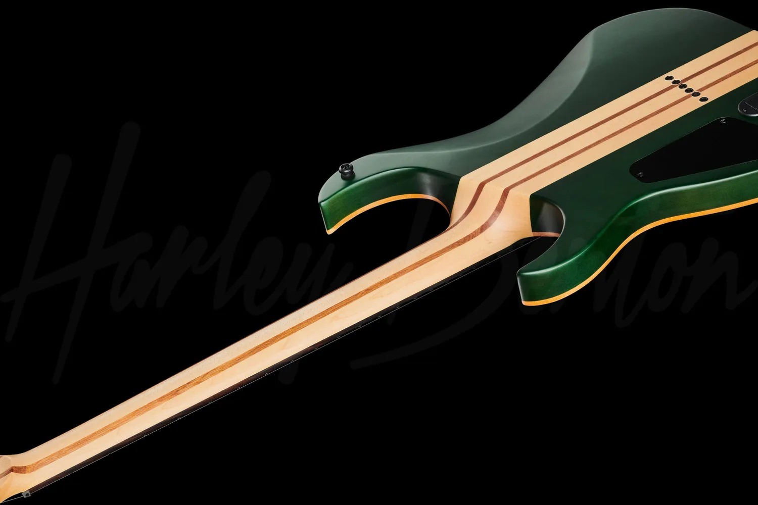 Harley Benton Amarok-BT EGNT E-Gitarre Bariton Quilted Burst