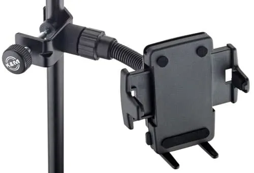 K&M Smartphone Halter Universal Notenständer 30mm schwarz