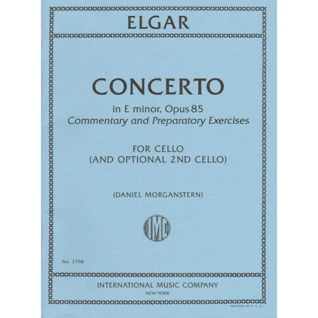 International Elgar Konzert e-moll Op. 85 Cellonoten mit 2. Cello