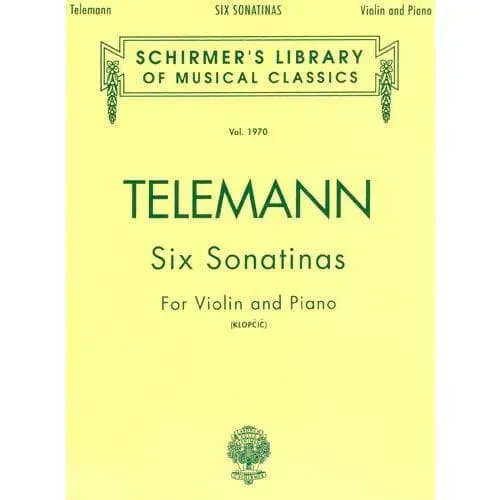 Schirmer Telemann Sechs Sonatinen TWV 41 Violinnoten Klavier
