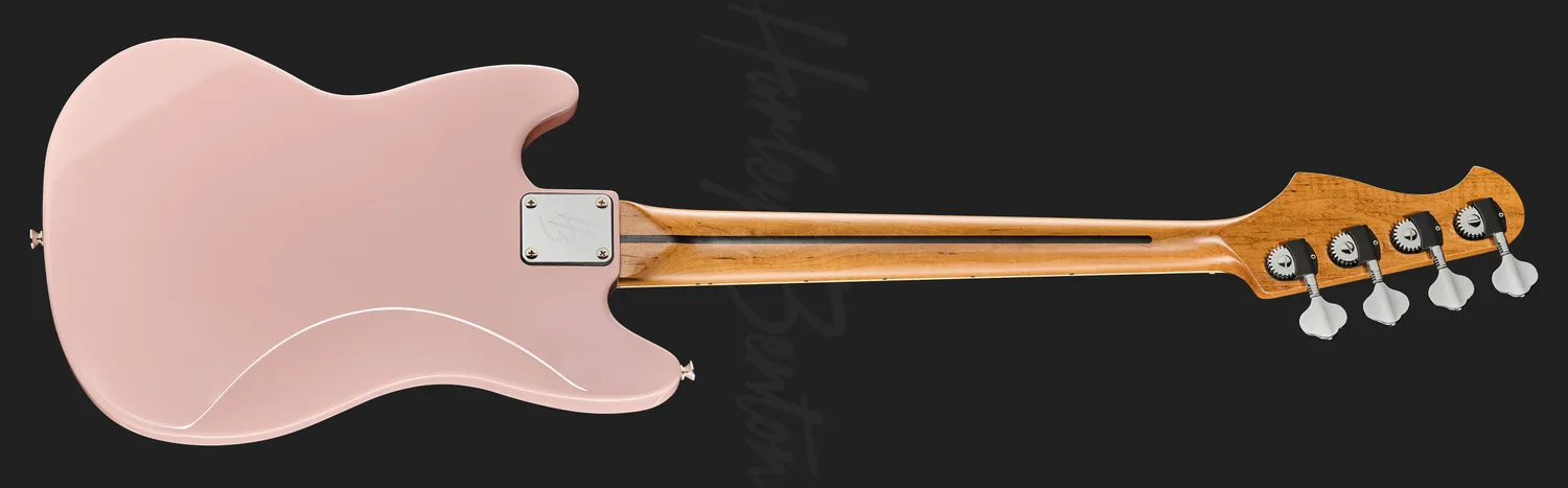 Harley Benton MV-4MSB E-Bass Shortscale Shell Pink