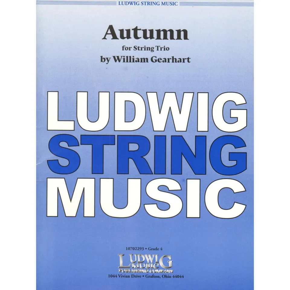 Gearhart Autumn Streichtrio Noten Violine Viola Cello