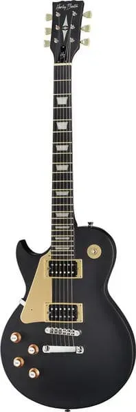 Harley Benton Vintage SC-400LH SBK E-Gitarre links schwarz